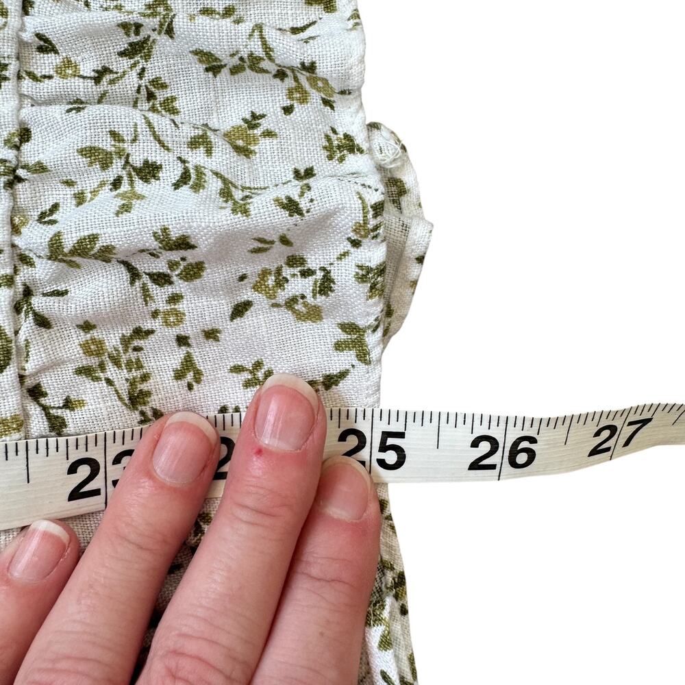 Reformation Desiree Linen Dress Ivy - Picture 11 of 11